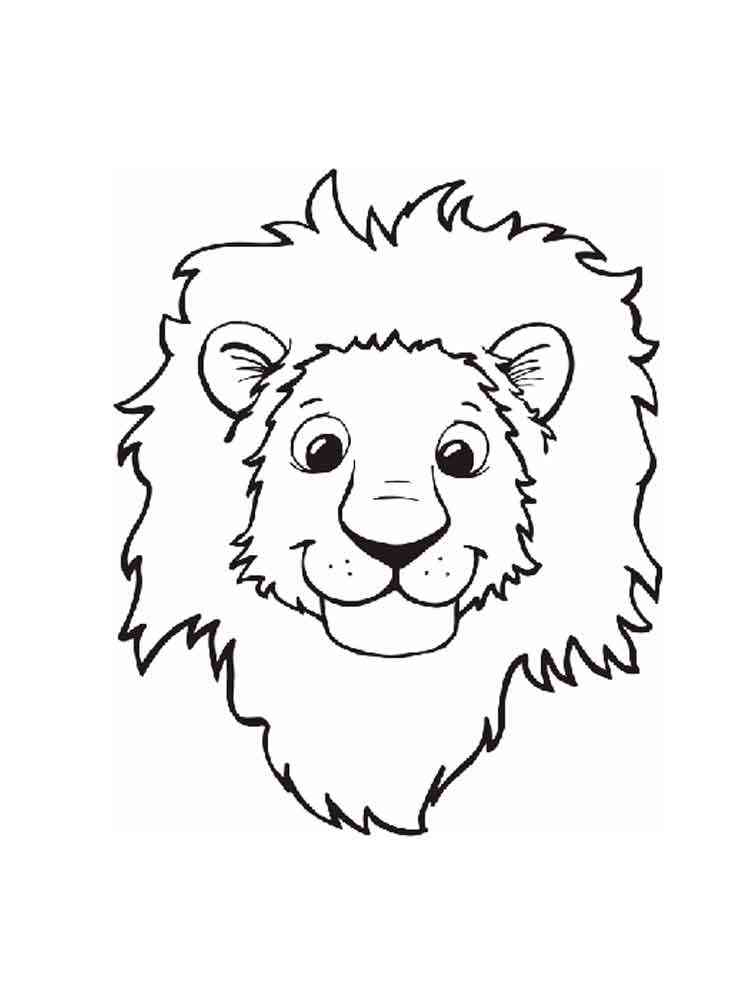 Lion Face coloring page
