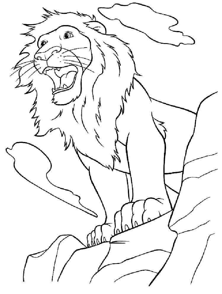 Male Lion coloring page