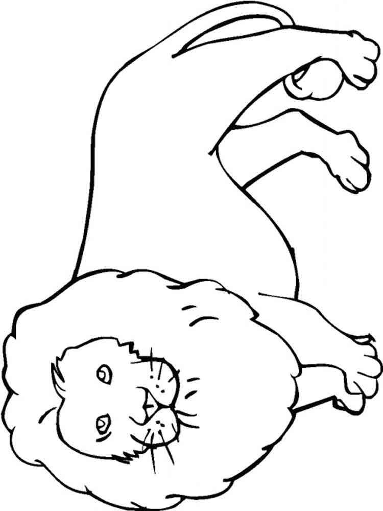 Big Lion coloring page