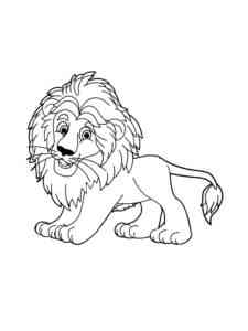 Cute Lion coloring page
