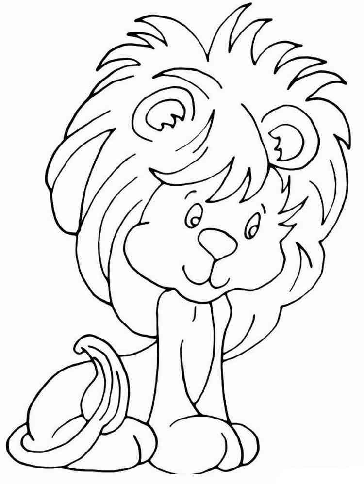 Cute Little Lion coloring page