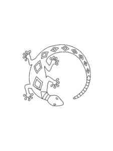 Lizard Art coloring page