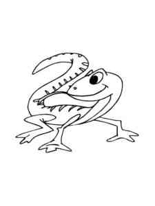 Cartoon Lizard coloring page