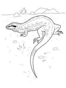 Blue-tongued skink coloring page