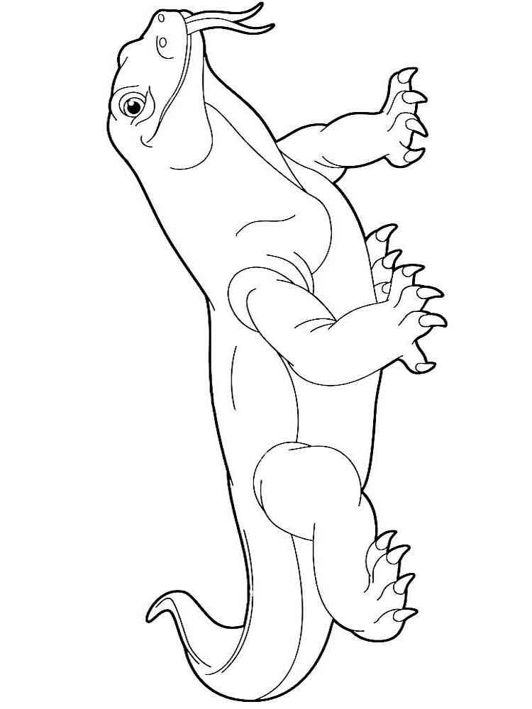 Monitor Lizard coloring page