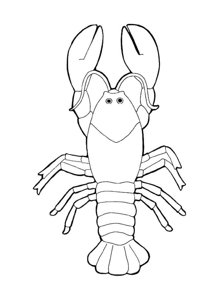 Big Lobster coloring page