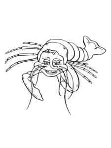 Cartoon Lobster coloring page