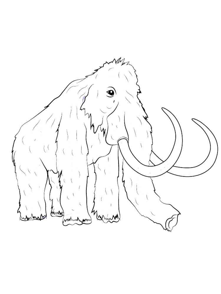 Big Mammoth coloring page