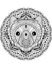 Marten Mandala coloring page