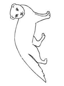 Easy Mongoose coloring page