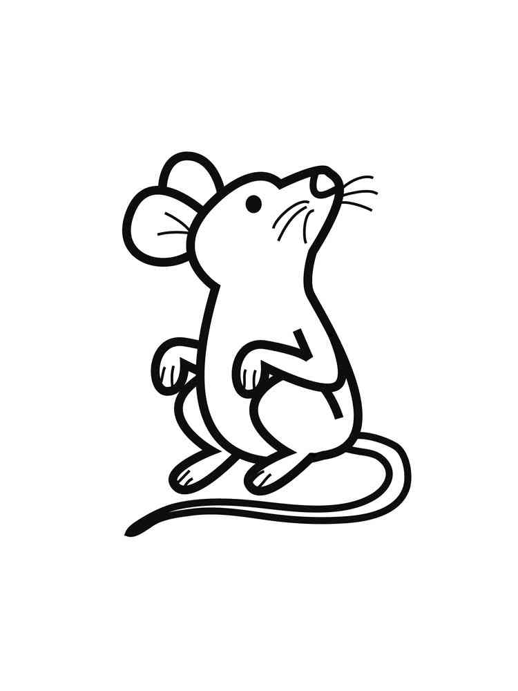 Common Mouse coloring page