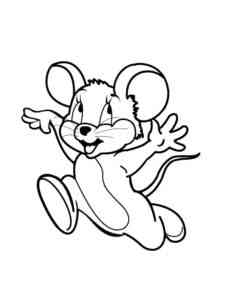 Running Mouse coloring page