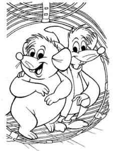 Two Cartoon Mouse coloring page