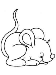 Cute Mouse coloring page