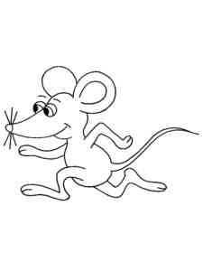 Mouse Runs coloring page