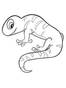 Beautiful Newt coloring page