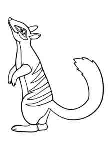 Standing Numbat coloring page