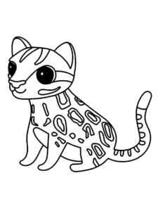 Little Ocelot coloring page