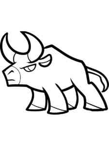 Cute Ox coloring page