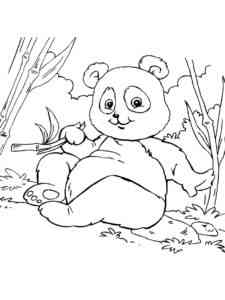 Cartoon Panda coloring page