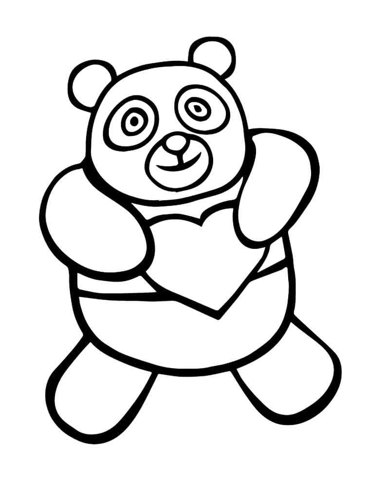 Panda Toy coloring page