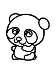 Cute Baby Panda coloring page