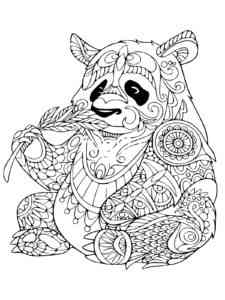 Panda Art coloring page