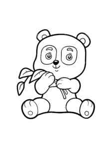 Happy Panda coloring page