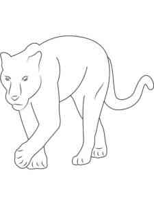 WildCat Panther coloring page