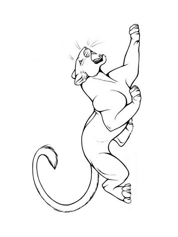 Wild Panther coloring page