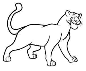 Panther coloring pages