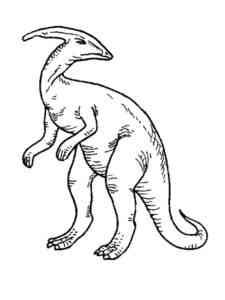 Parasaurolophus Dinosaur 3 coloring page