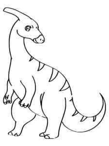 Dino Parasaurolophus coloring page