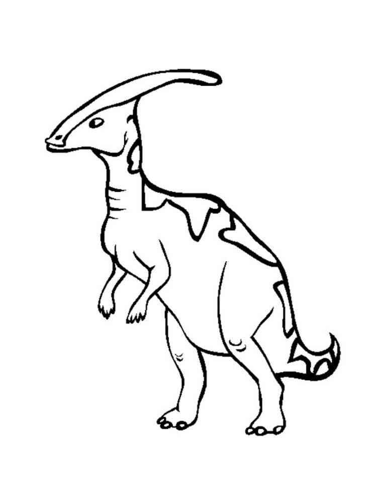 Young Parasaurolophus coloring page