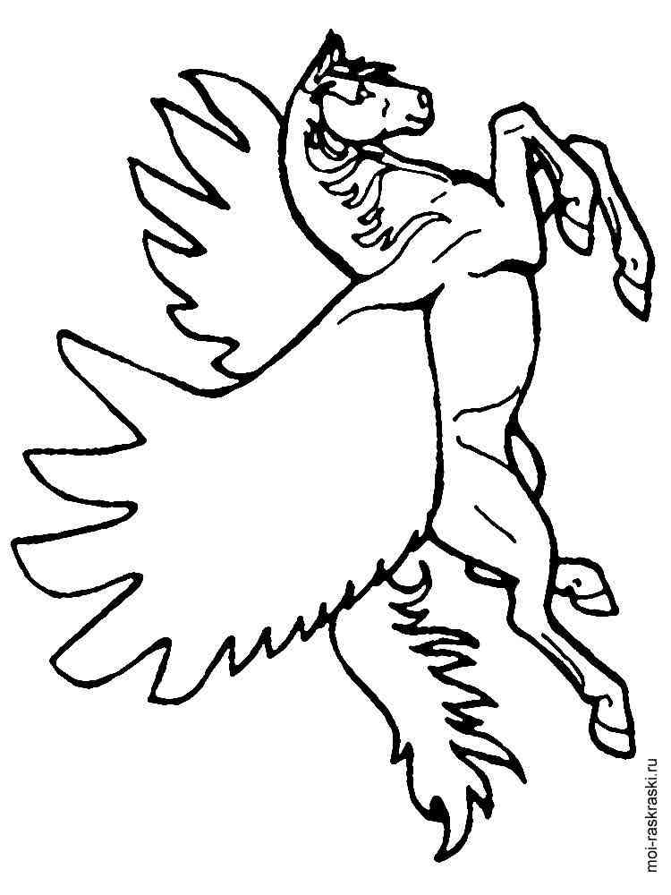 Magical Pegasus coloring page