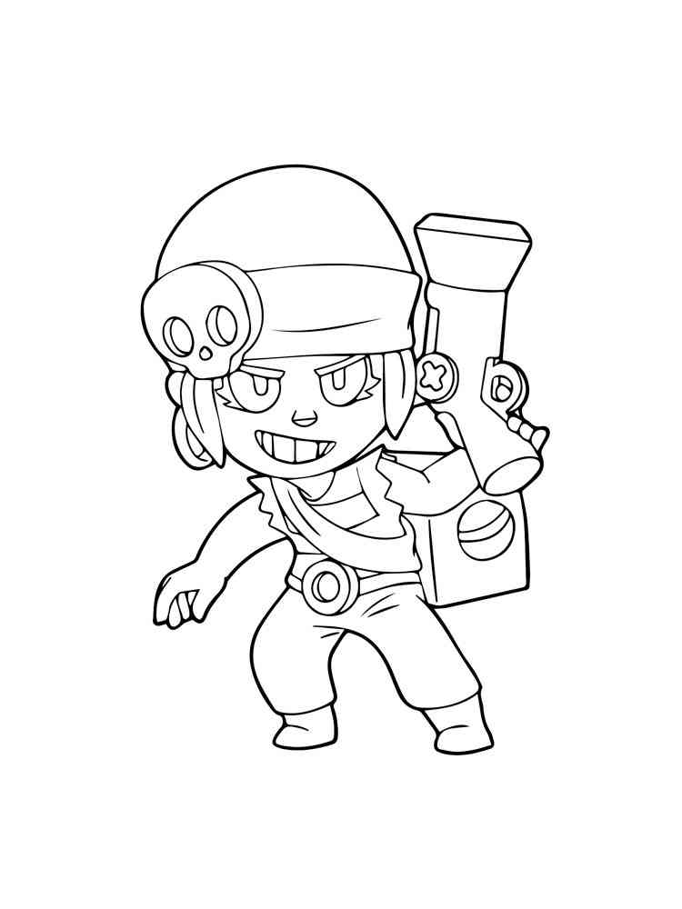 Penny Brawl Stars 1 coloring page