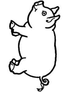 Little Piglet coloring page