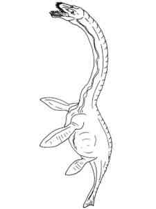 Scary Plesiosaurus coloring page