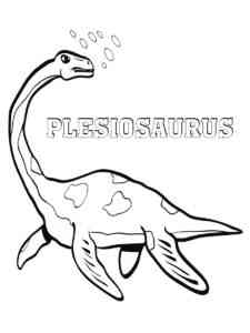 Easy Plesiosaurus coloring page