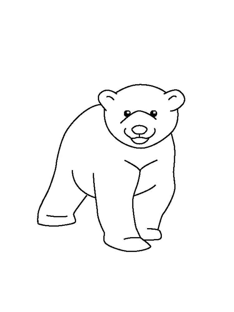 Little Polar Bear coloring page