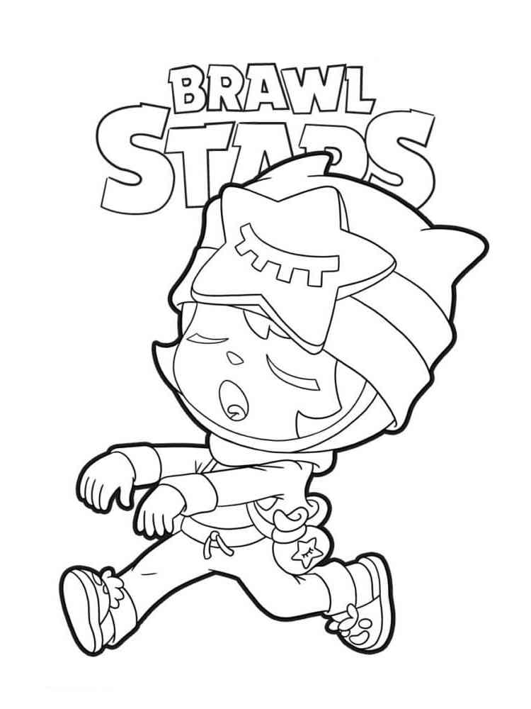 Sandy Brawl Stars 3 coloring page