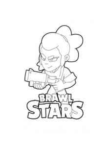 Shelly Brawl Stars 4 coloring page