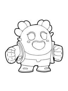Spike Brawl Stars 7 coloring page