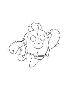 Spike Brawl Stars 9 coloring page