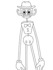 Easy Daddy Long Legs coloring page