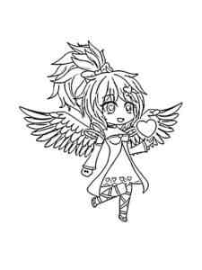 Gacha Life with Wings coloring page