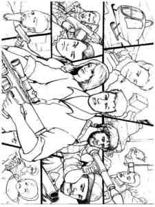 Grand Theft Auto V coloring page