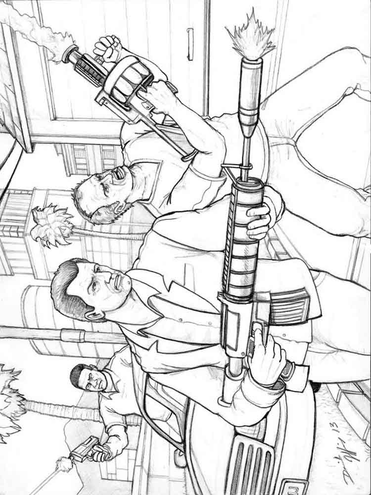 Grand Theft Auto: Vice City coloring page