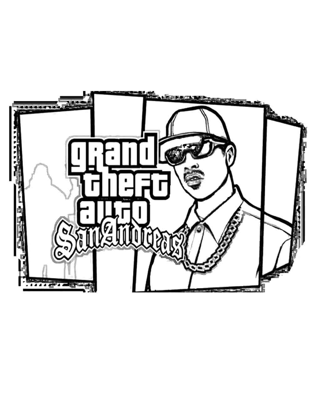 GTA: San Andreas coloring page