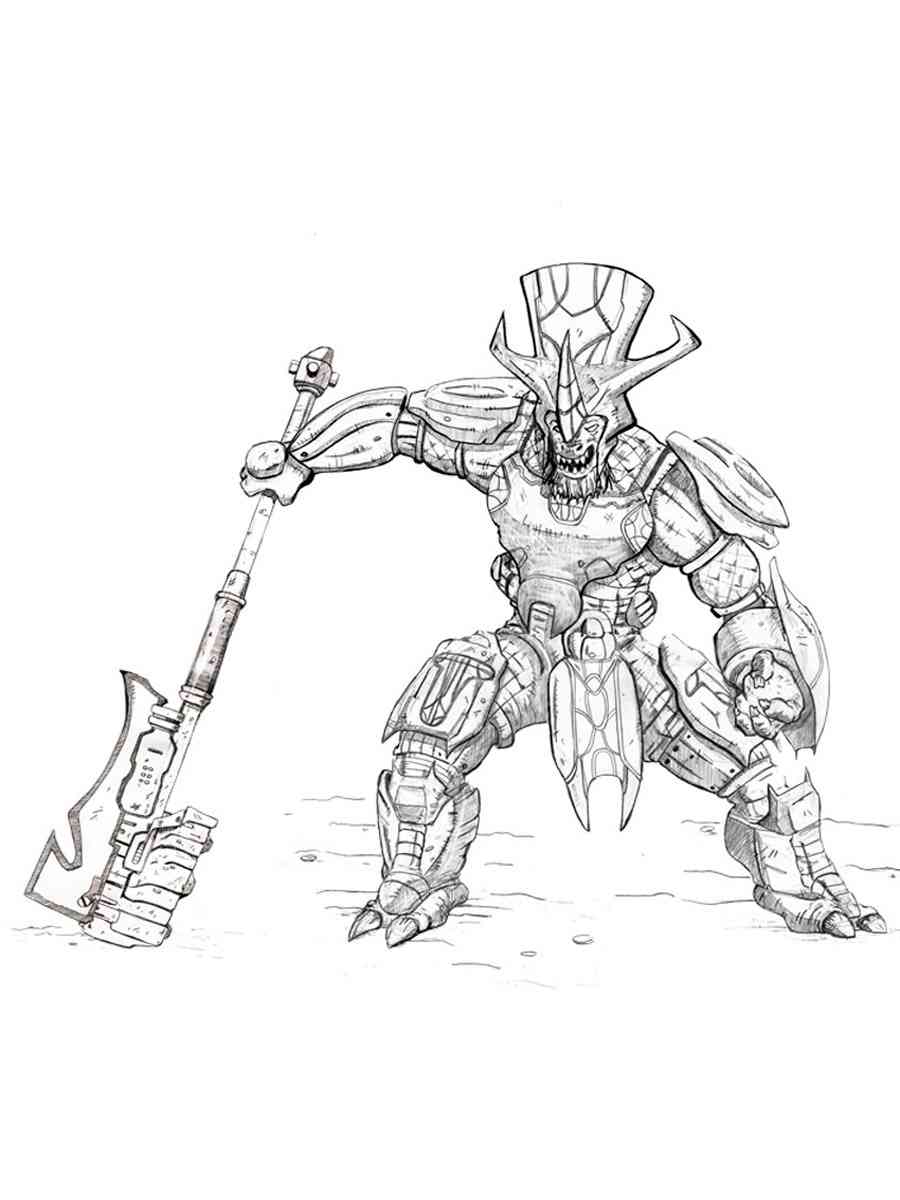 Brute Halo coloring page